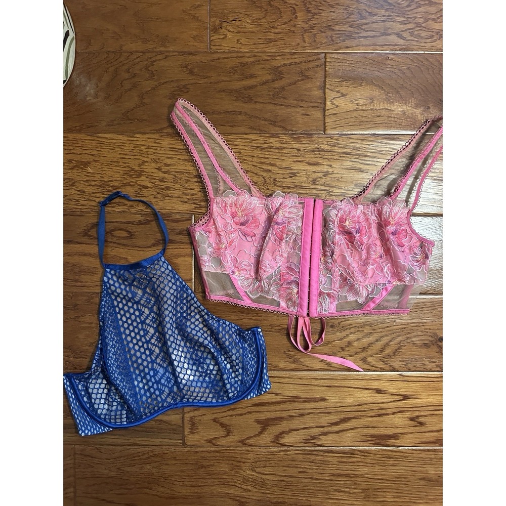 For Love & Lemons Floral Corset L NWT Victoria Secret Very Sexy Bra 34D Halter